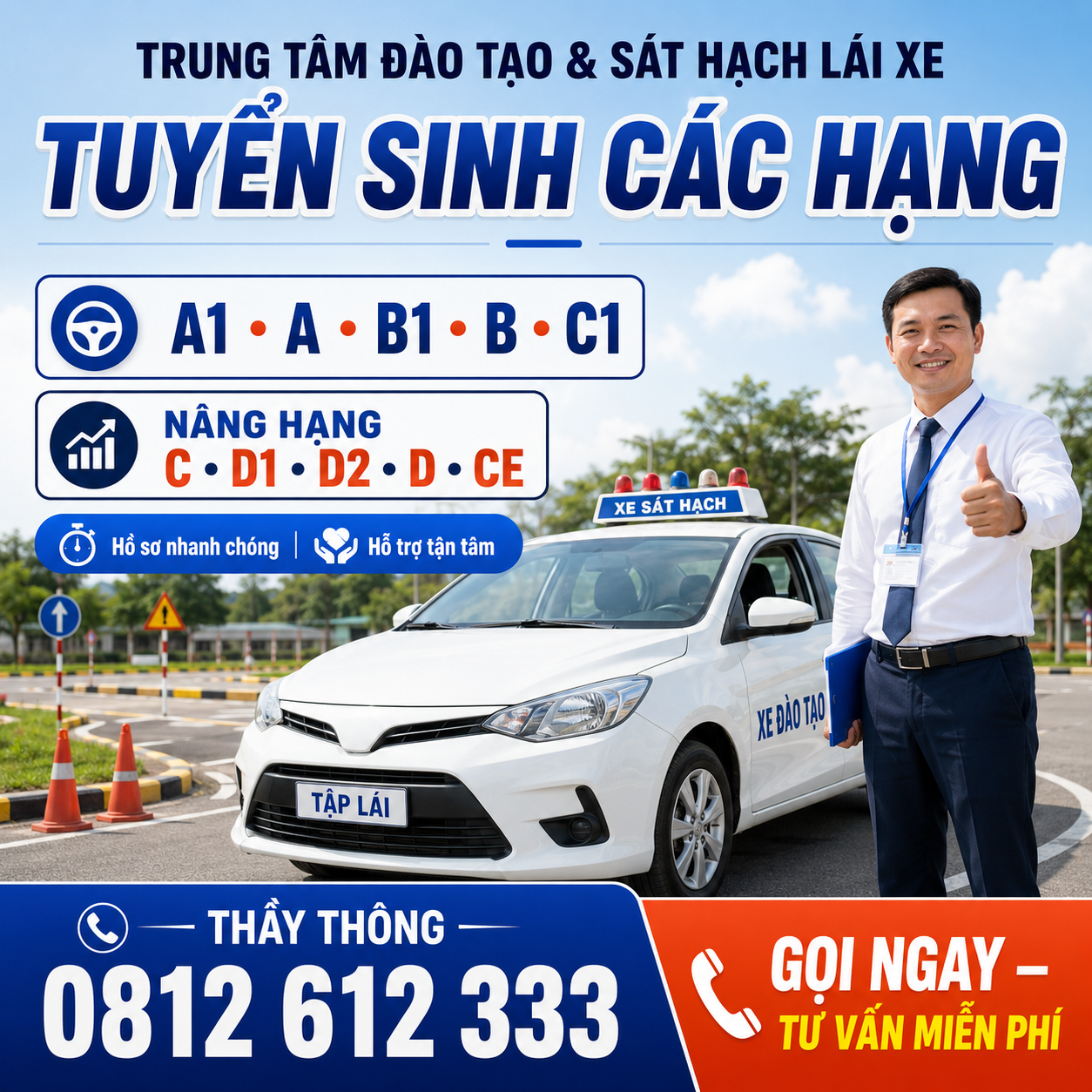 Thông báo tuyển sinh các khóa học lái xe mới